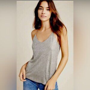 ANTHROPOLOGIE LETITIA RACERBACK SHIMMER TANK Bishop + Young Women’s Size Medium